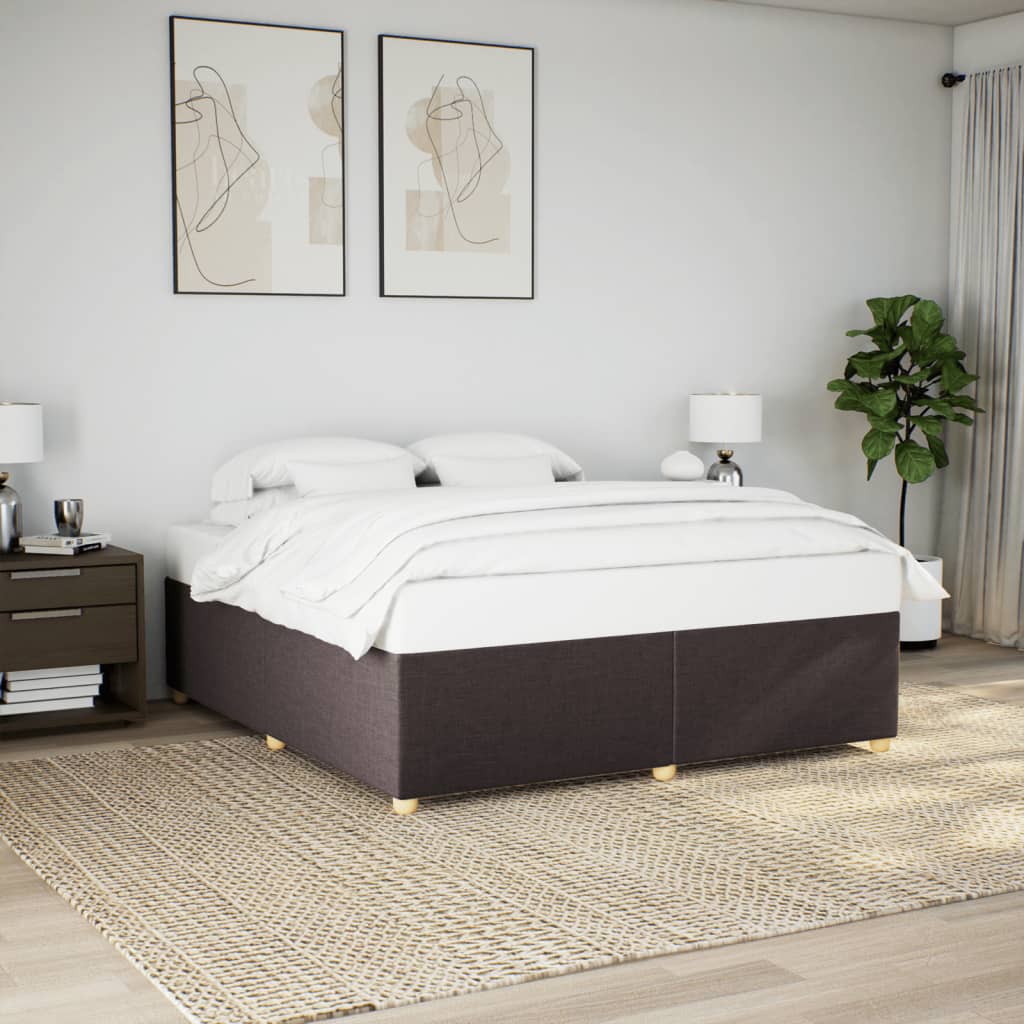 Bedframe zonder matras stof donkerbruin 180x200 cm is nu te koop bij PeponiXL, paradijselijk wonen!