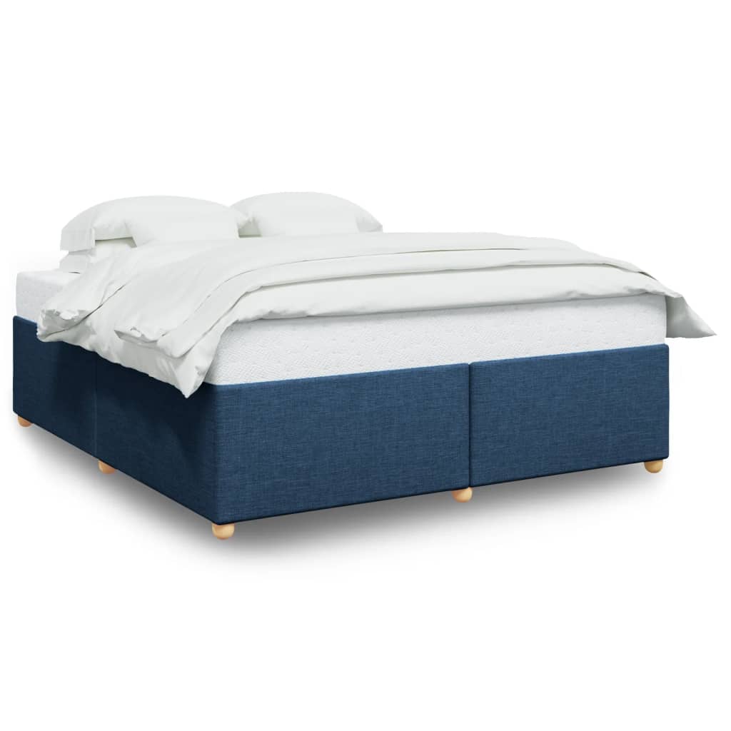 Bedframe zonder matras stof blauw 180x200 cm is nu te koop bij PeponiXL, paradijselijk wonen!