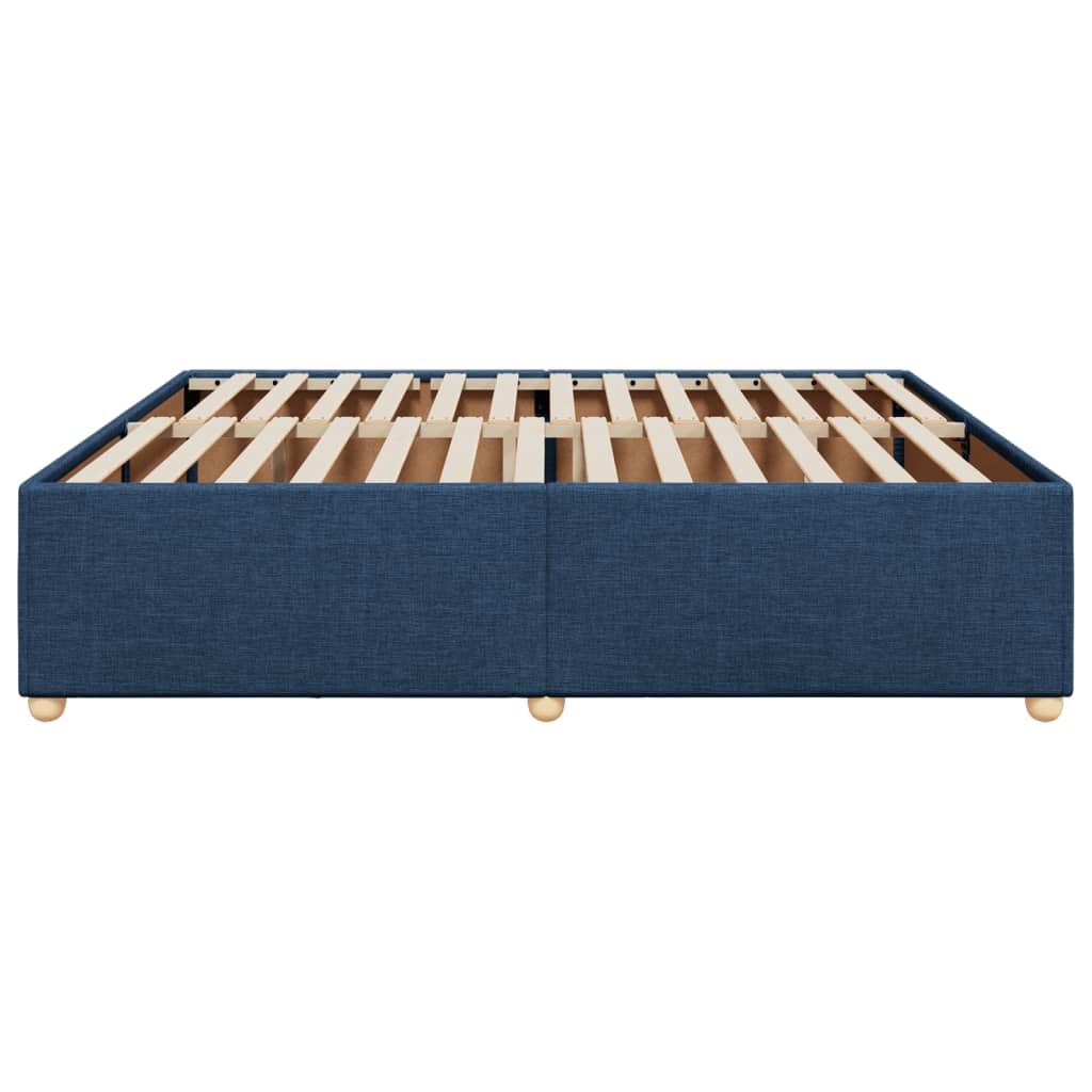 Bedframe zonder matras stof blauw 180x200 cm is nu te koop bij PeponiXL, paradijselijk wonen!