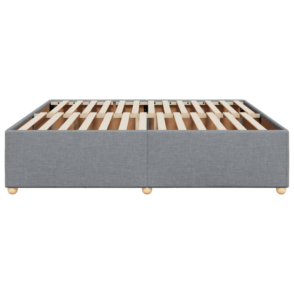 Bedframe zonder matras stof lichtgrijs 200x200 cm is nu te koop bij PeponiXL, paradijselijk wonen!