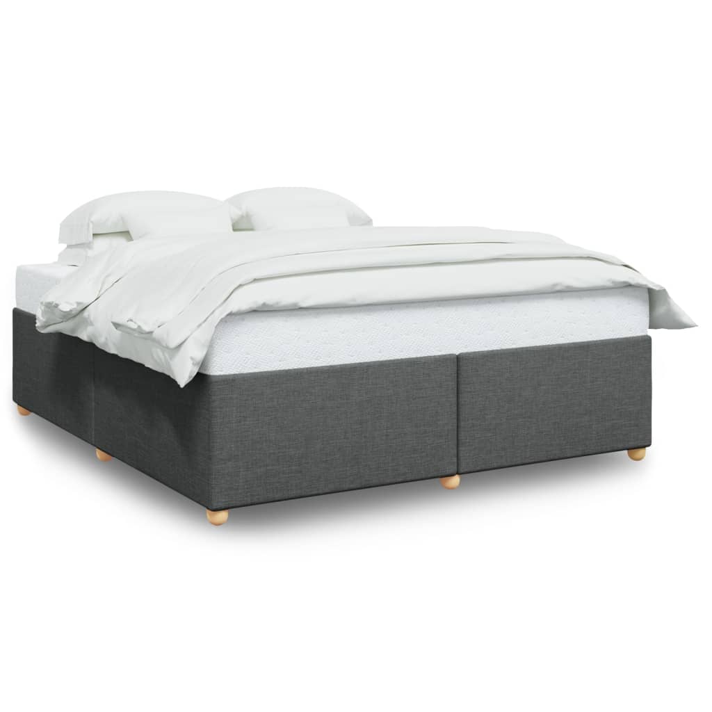 Bedframe zonder matras stof donkergrijs 200x200 cm is nu te koop bij PeponiXL, paradijselijk wonen!