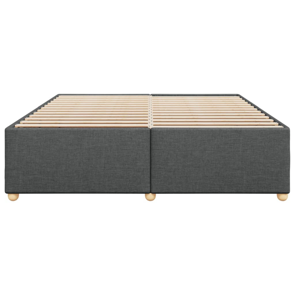 Bedframe zonder matras stof donkergrijs 200x200 cm is nu te koop bij PeponiXL, paradijselijk wonen!