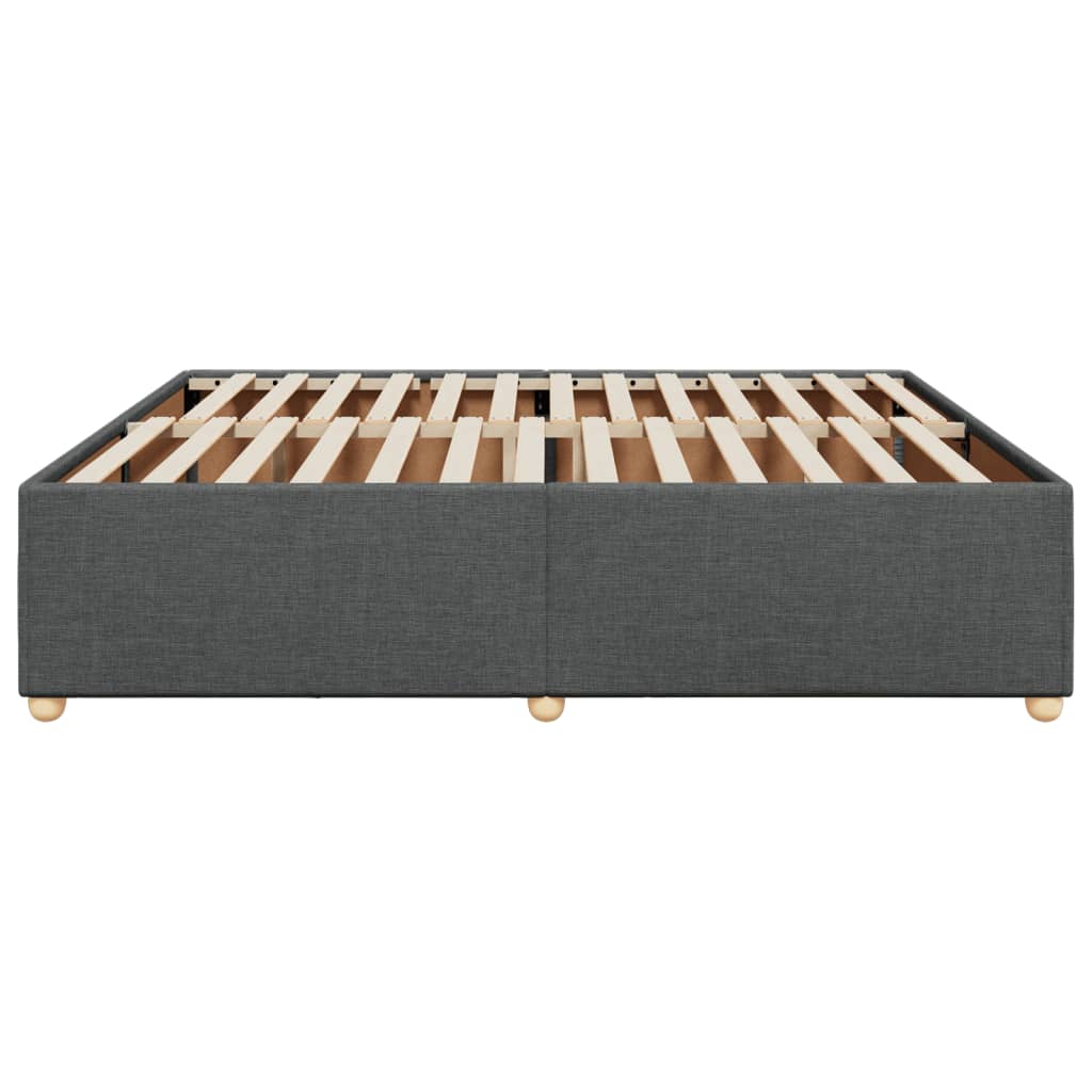 Bedframe zonder matras stof donkergrijs 200x200 cm is nu te koop bij PeponiXL, paradijselijk wonen!