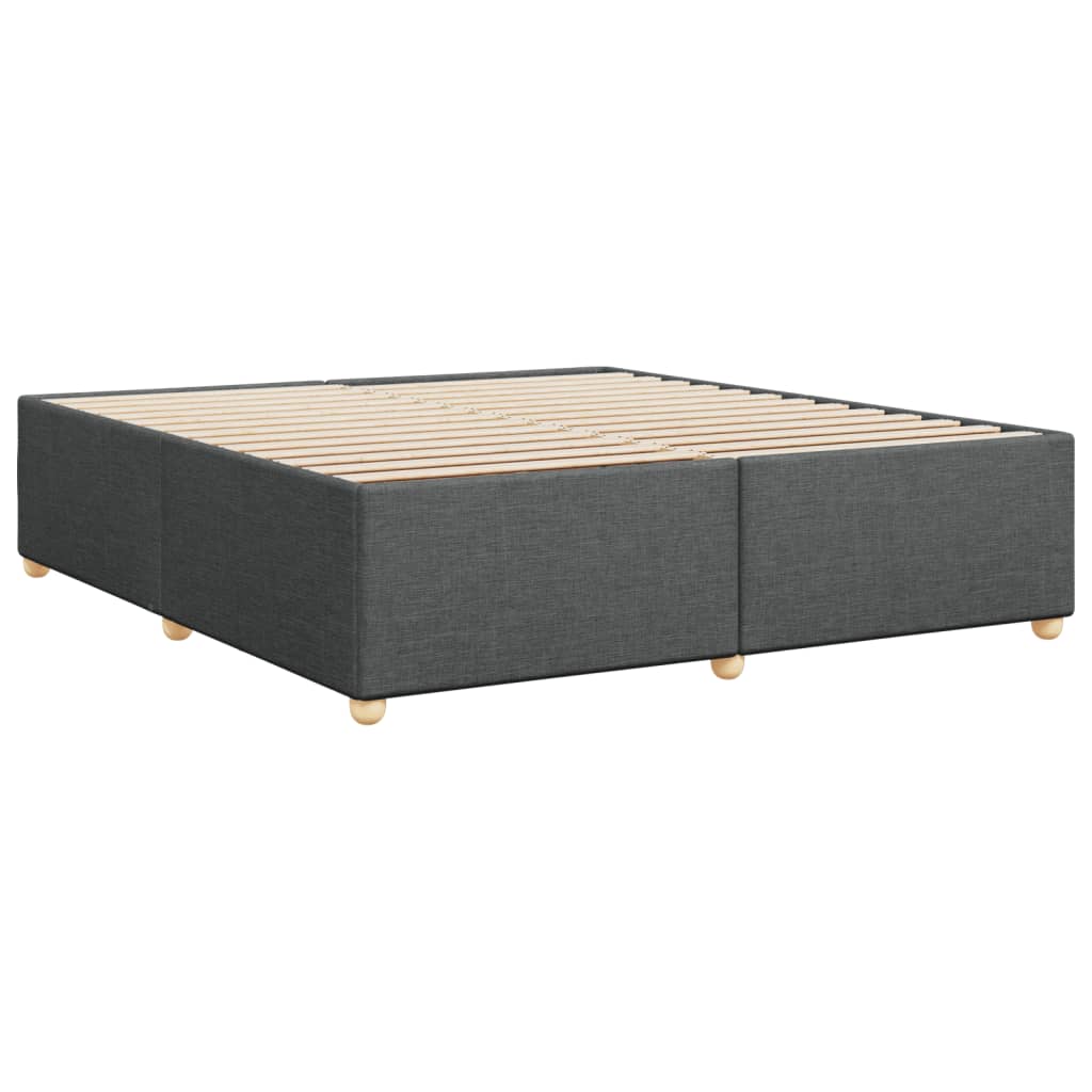 Bedframe zonder matras stof donkergrijs 200x200 cm is nu te koop bij PeponiXL, paradijselijk wonen!