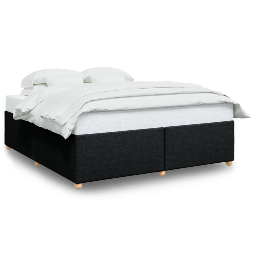 Bedframe zonder matras stof zwart 200x200 cm is nu te koop bij PeponiXL, paradijselijk wonen!