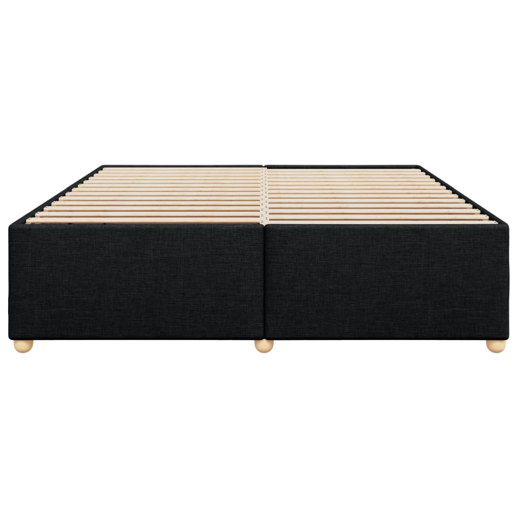 Bedframe zonder matras stof zwart 200x200 cm is nu te koop bij PeponiXL, paradijselijk wonen!
