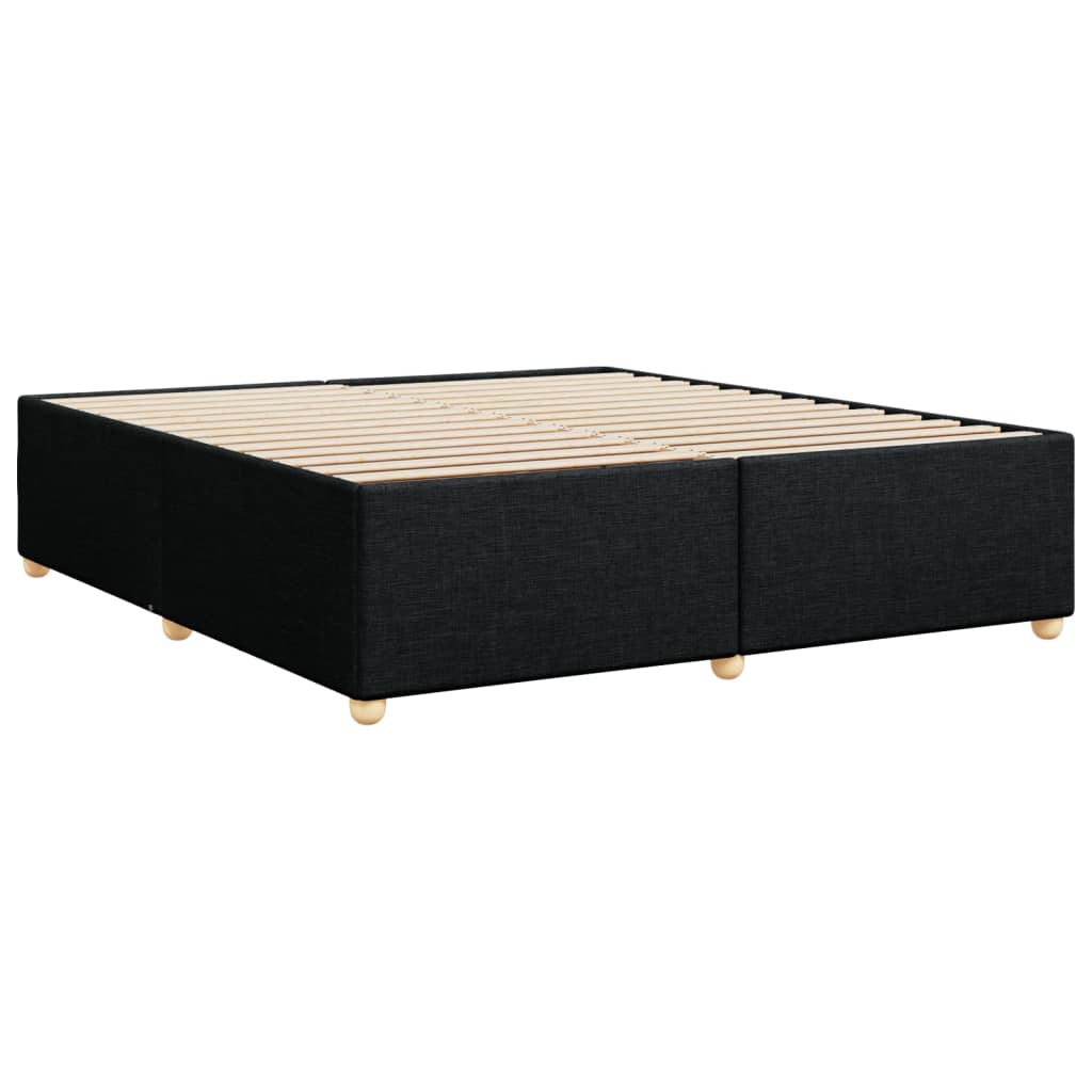 Bedframe zonder matras stof zwart 200x200 cm is nu te koop bij PeponiXL, paradijselijk wonen!