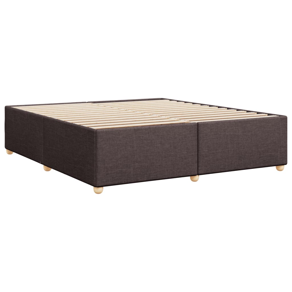 Bedframe zonder matras stof donkerbruin 200x200 cm is nu te koop bij PeponiXL, paradijselijk wonen!
