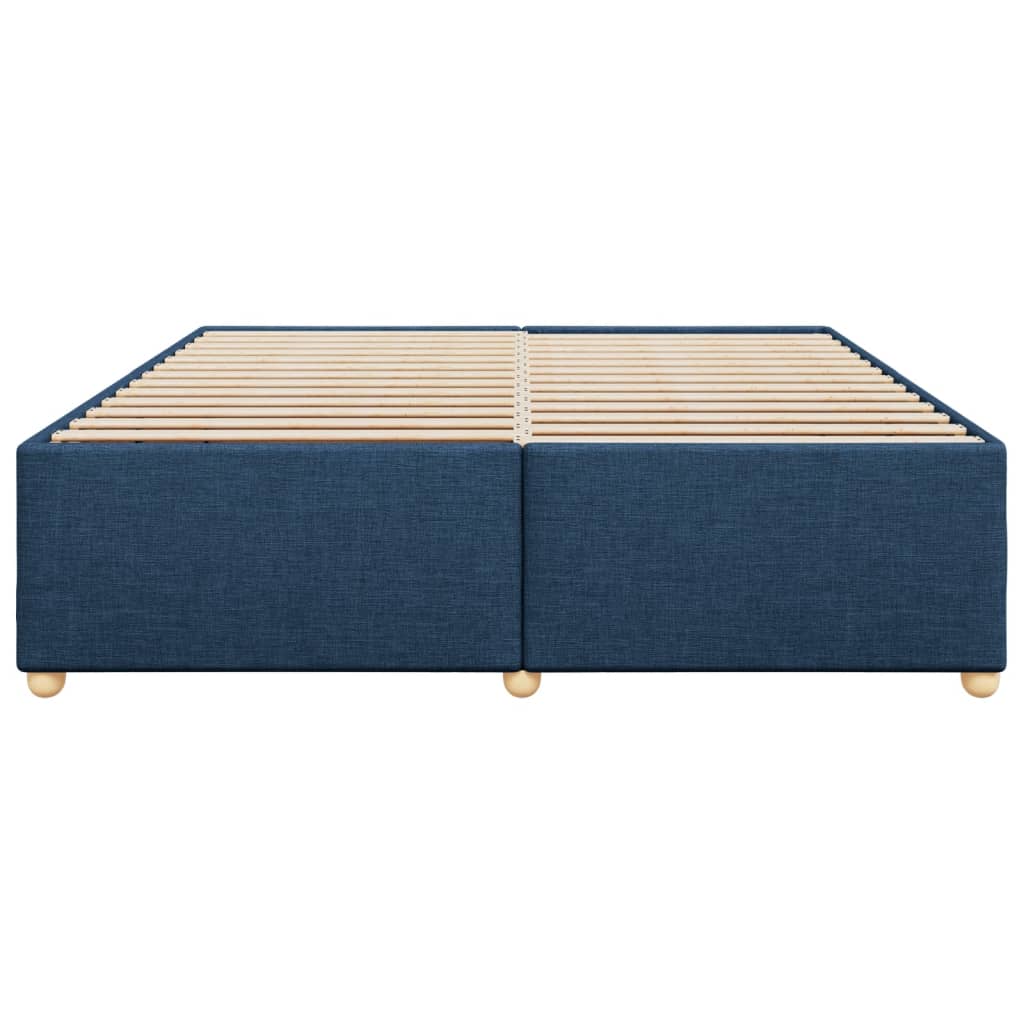 Bedframe zonder matras stof blauw 200x200 cm is nu te koop bij PeponiXL, paradijselijk wonen!