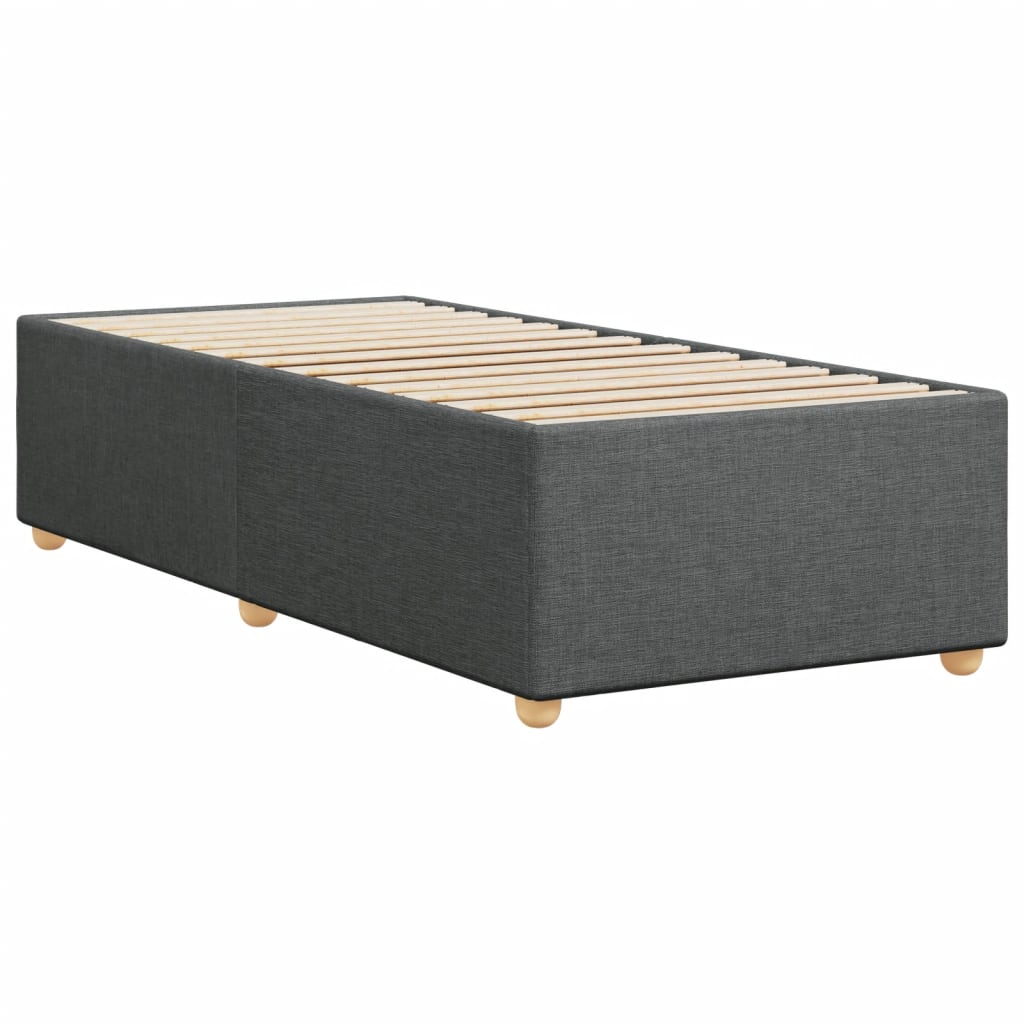 Bedframe zonder matras, donkergrijs, eenpersoonsstof is nu te koop bij PeponiXL, paradijselijk wonen!