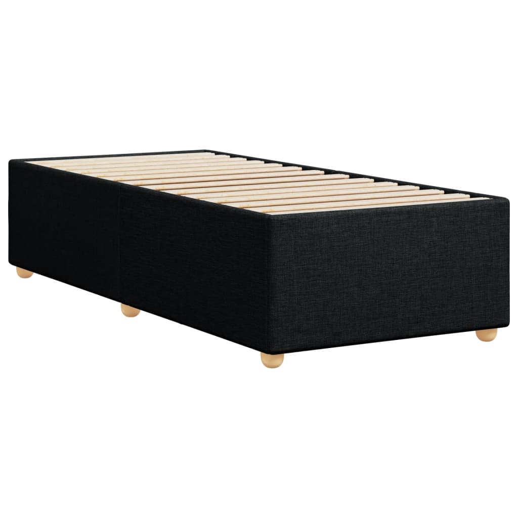 Bedframe zonder matras, zwarte eenpersoonsstof is nu te koop bij PeponiXL, paradijselijk wonen!