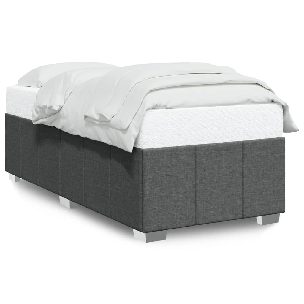Bedframe zonder matras 80x200 cm stof donkergrijs is nu te koop bij PeponiXL, paradijselijk wonen!