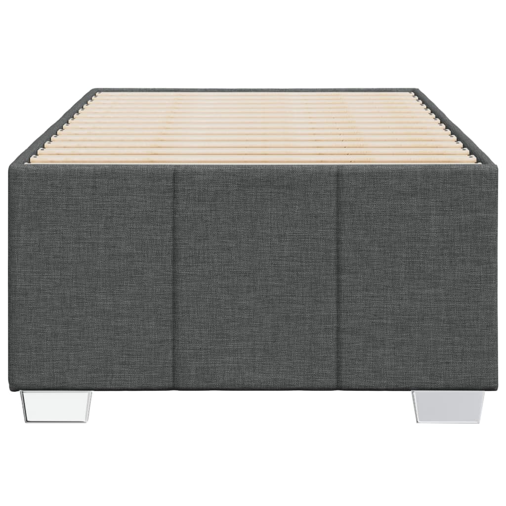 Bedframe zonder matras 80x200 cm stof donkergrijs is nu te koop bij PeponiXL, paradijselijk wonen!