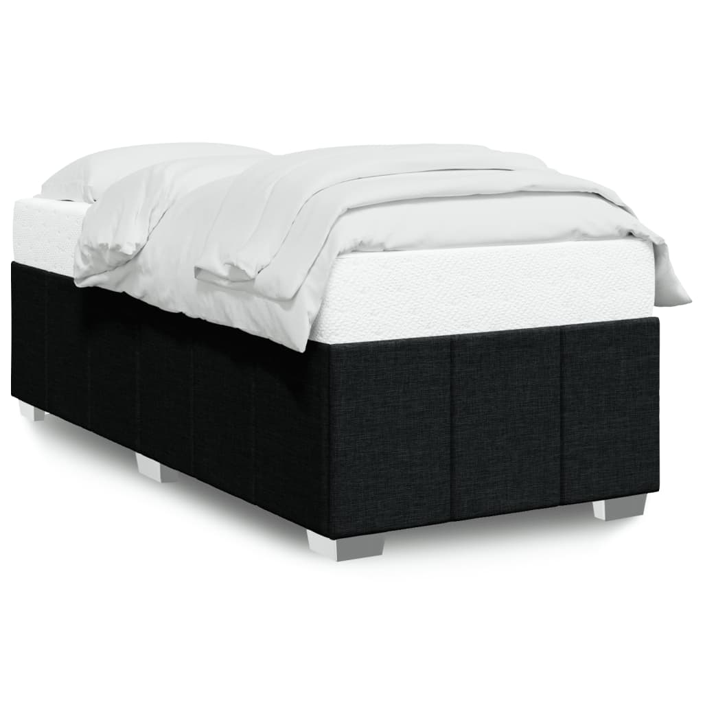 Bedframe zonder matras 80x200 cm stof zwart is nu te koop bij PeponiXL, paradijselijk wonen!