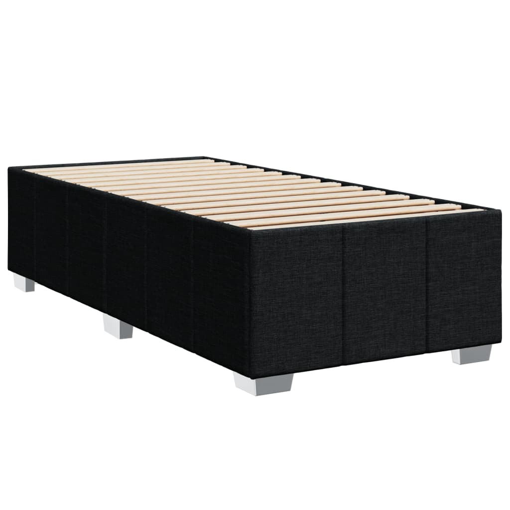 Bedframe zonder matras 80x200 cm stof zwart is nu te koop bij PeponiXL, paradijselijk wonen!
