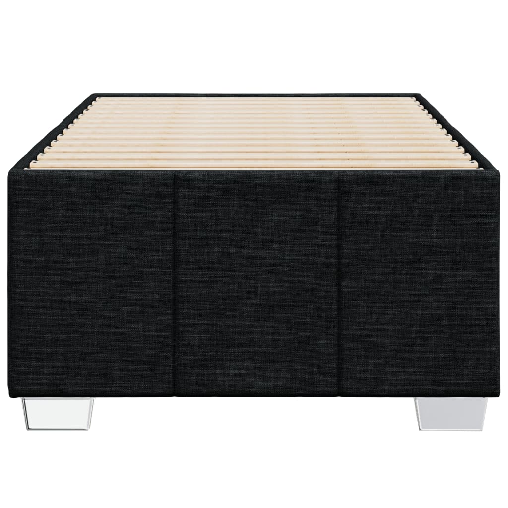 Bedframe zonder matras 80x200 cm stof zwart is nu te koop bij PeponiXL, paradijselijk wonen!