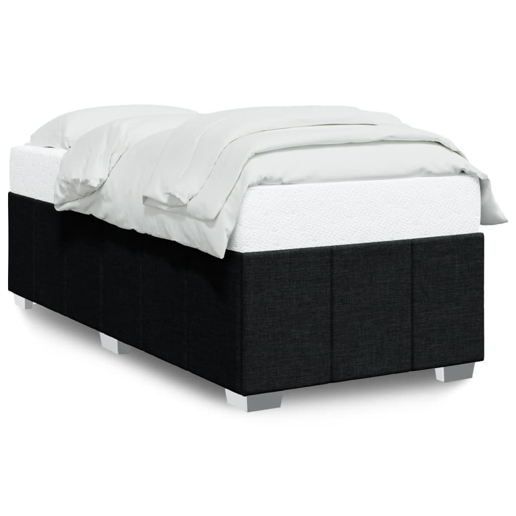 Bedframe zonder matras 90x190 cm stof zwart is nu te koop bij PeponiXL, paradijselijk wonen!