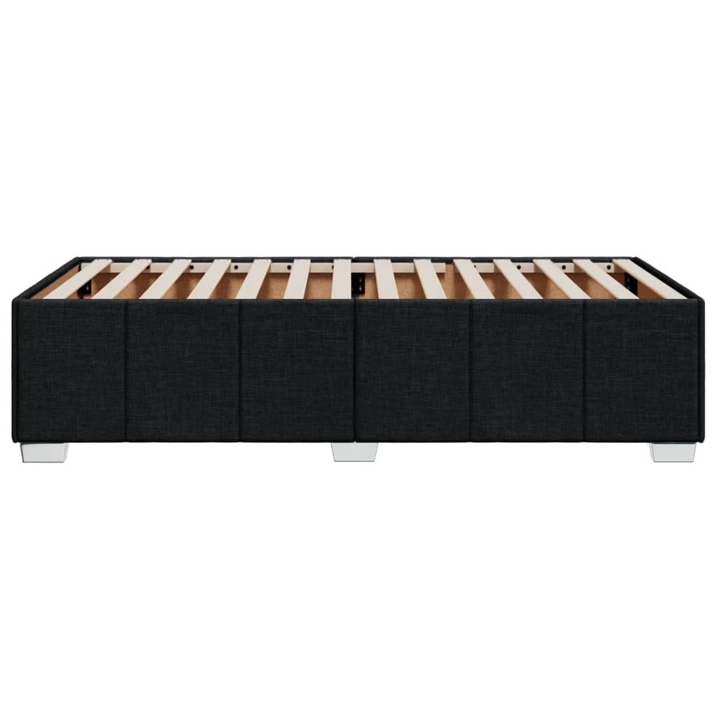Bedframe zonder matras 90x190 cm stof zwart is nu te koop bij PeponiXL, paradijselijk wonen!