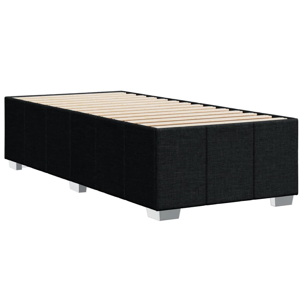 Bedframe zonder matras 90x190 cm stof zwart is nu te koop bij PeponiXL, paradijselijk wonen!