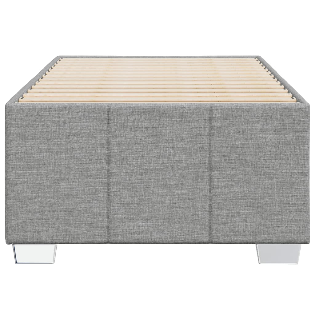 Bedframe zonder matras 90x200 cm stof lichtgrijs is nu te koop bij PeponiXL, paradijselijk wonen!