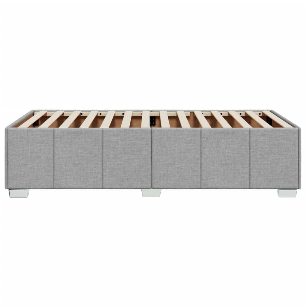 Bedframe zonder matras 90x200 cm stof lichtgrijs is nu te koop bij PeponiXL, paradijselijk wonen!