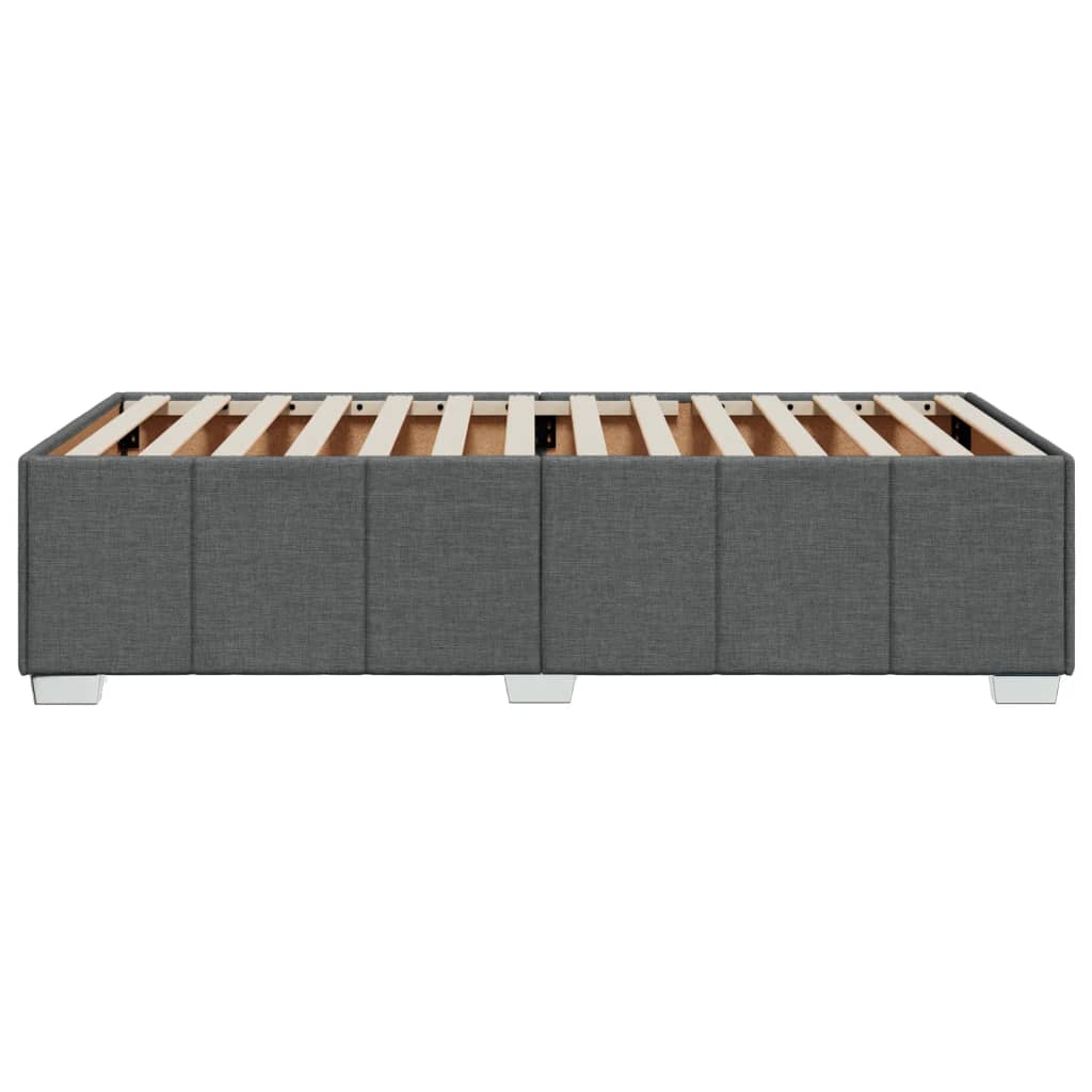 Bedframe zonder matras 90x200 cm stof donkergrijs is nu te koop bij PeponiXL, paradijselijk wonen!