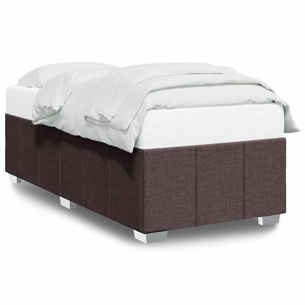 Bedframe zonder matras 90x200 cm stof donkerbruin is nu te koop bij PeponiXL, paradijselijk wonen!