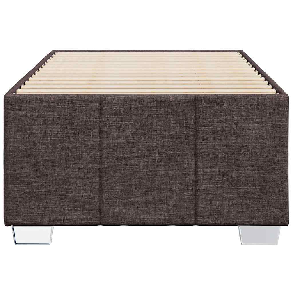 Bedframe zonder matras 90x200 cm stof donkerbruin is nu te koop bij PeponiXL, paradijselijk wonen!