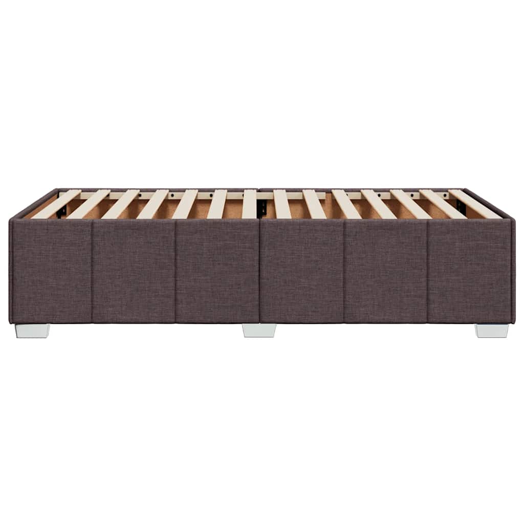 Bedframe zonder matras 90x200 cm stof donkerbruin is nu te koop bij PeponiXL, paradijselijk wonen!