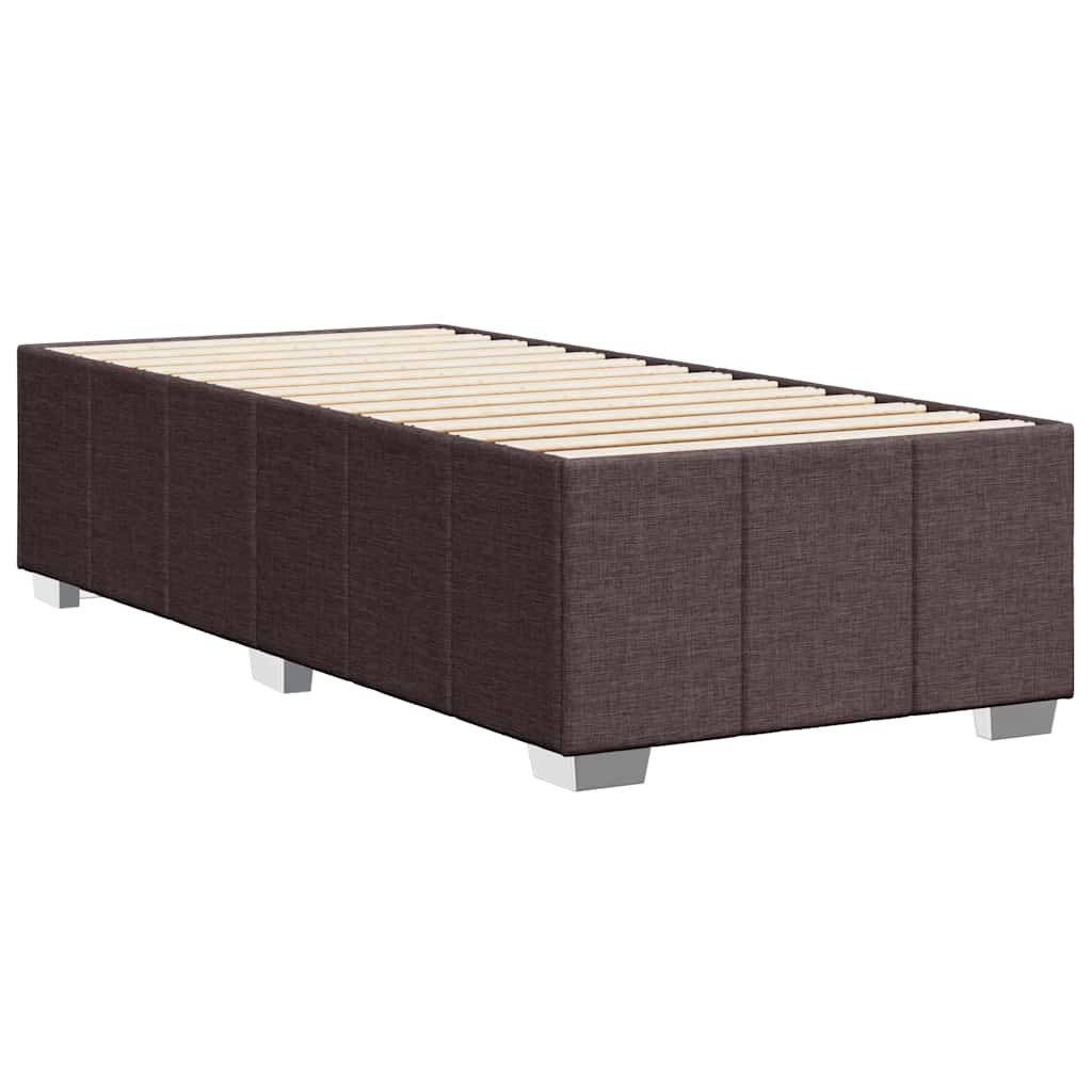 Bedframe zonder matras 90x200 cm stof donkerbruin is nu te koop bij PeponiXL, paradijselijk wonen!
