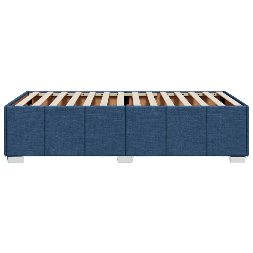 Bedframe zonder matras 90x200 cm stof blauw is nu te koop bij PeponiXL, paradijselijk wonen!