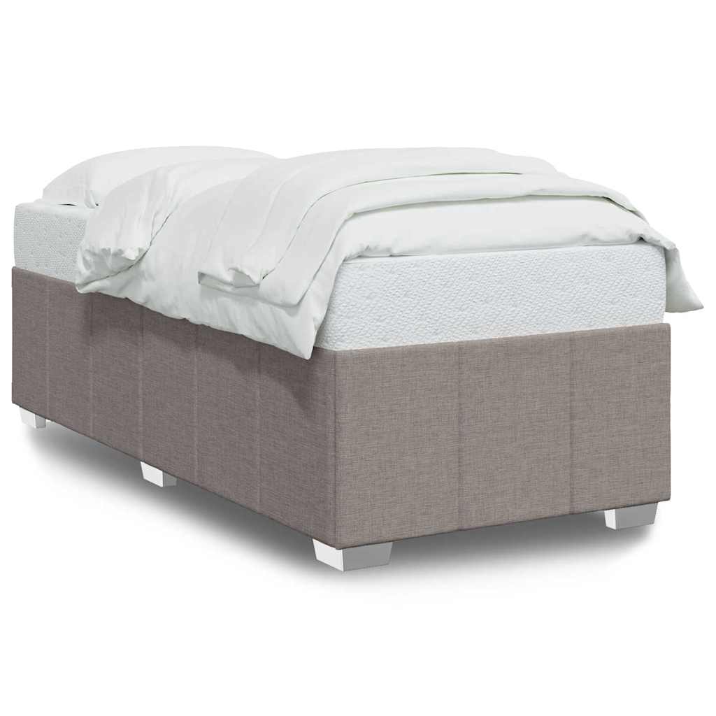 Bedframe zonder matras 100x200 cm stof taupe is nu te koop bij PeponiXL, paradijselijk wonen!