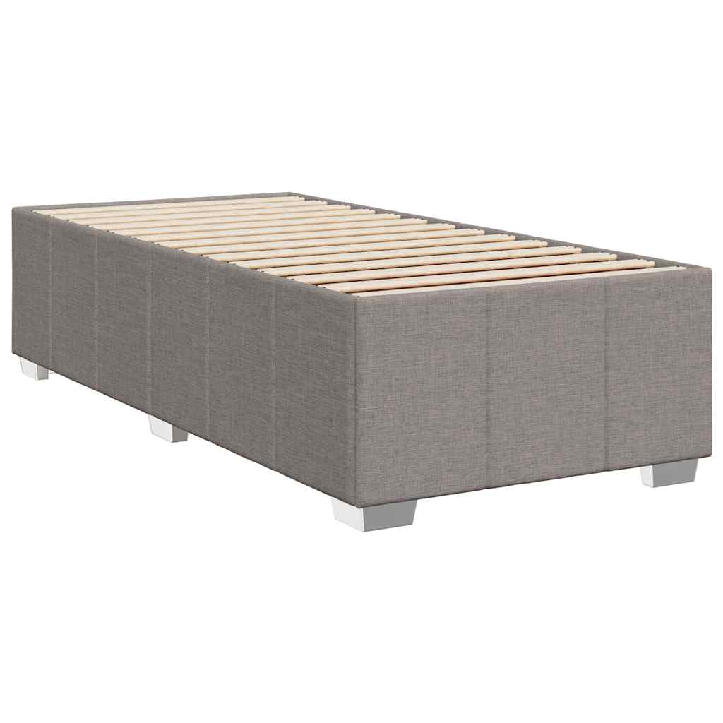 Bedframe zonder matras 100x200 cm stof taupe is nu te koop bij PeponiXL, paradijselijk wonen!