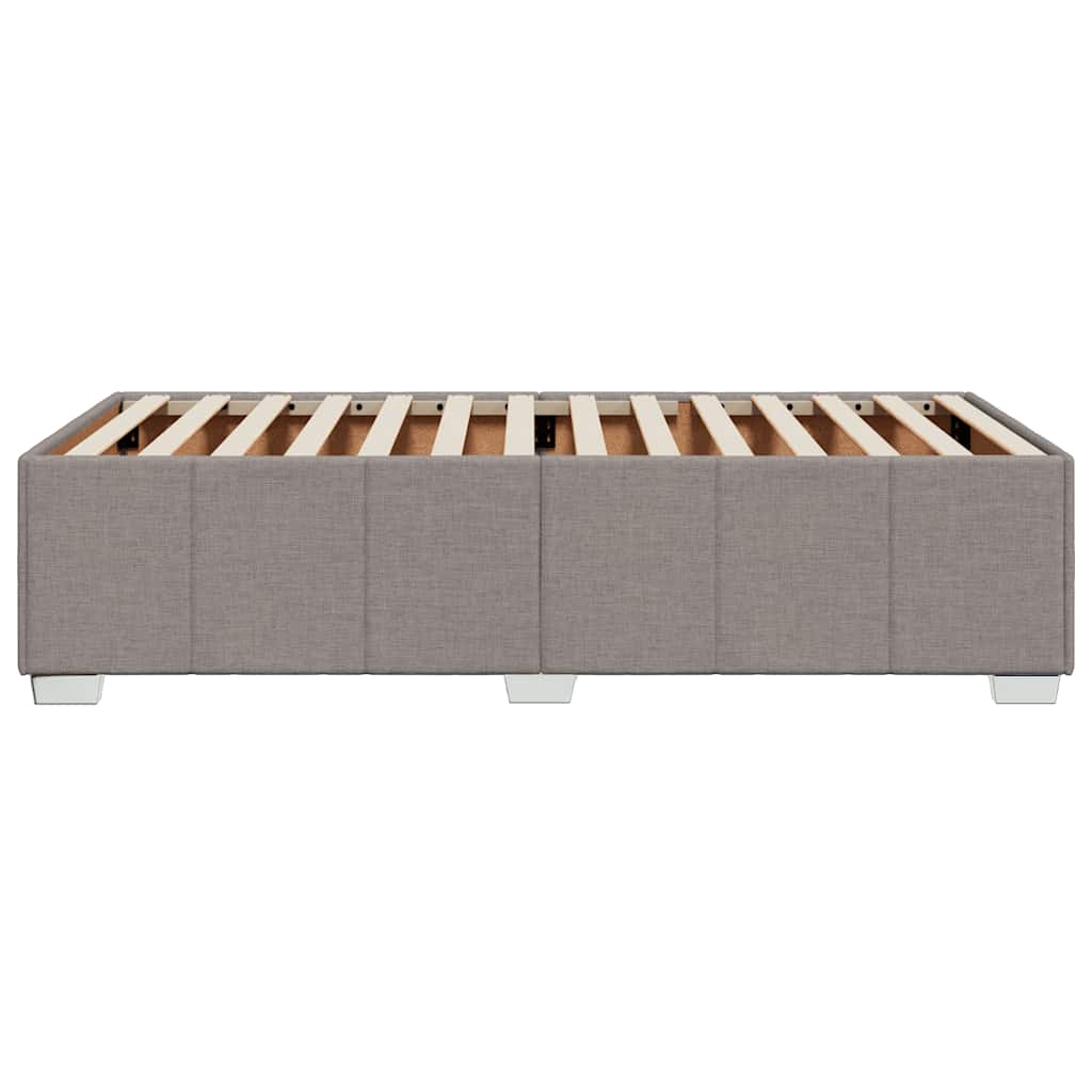 Bedframe zonder matras 100x200 cm stof taupe is nu te koop bij PeponiXL, paradijselijk wonen!