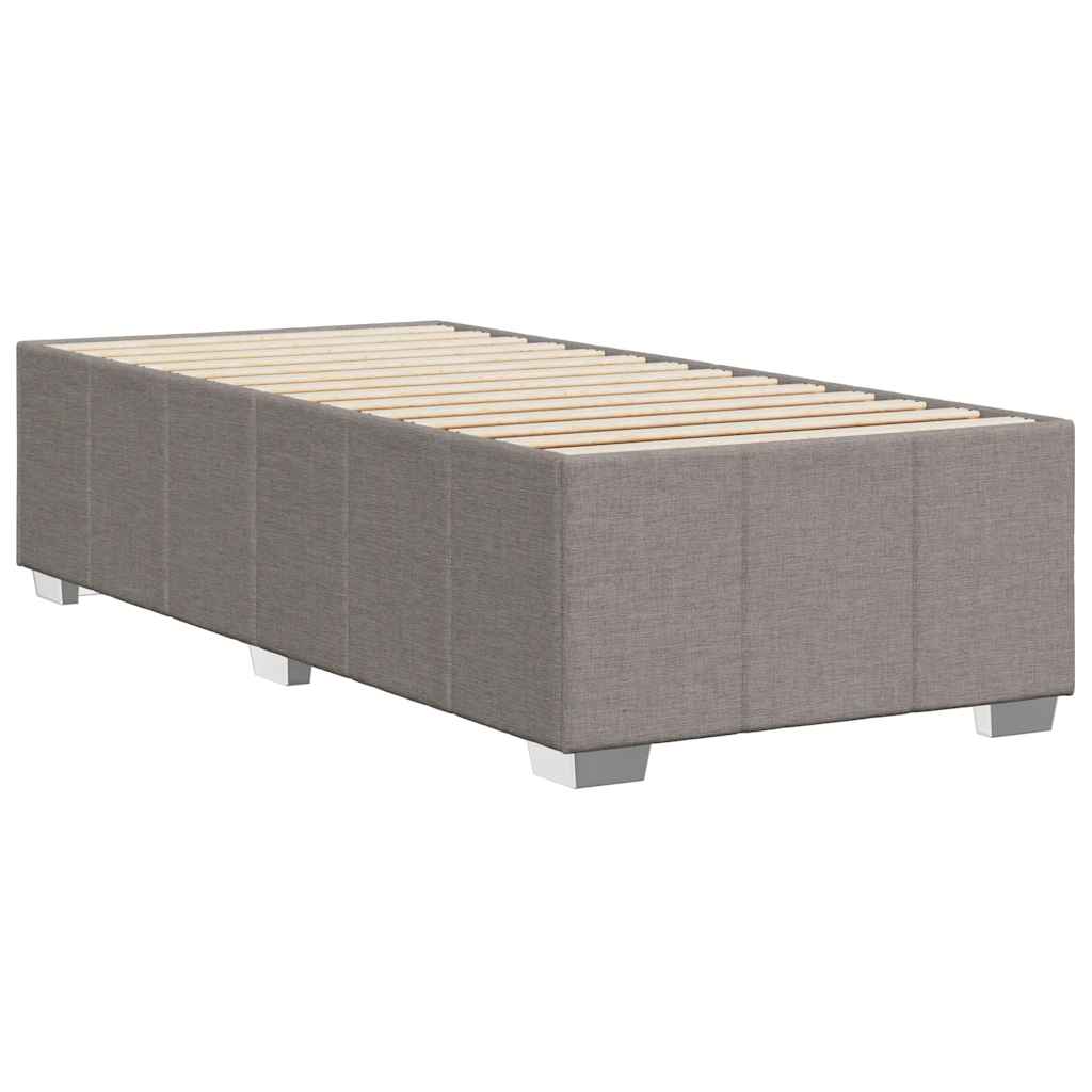 Bedframe zonder matras 100x200 cm stof taupe is nu te koop bij PeponiXL, paradijselijk wonen!
