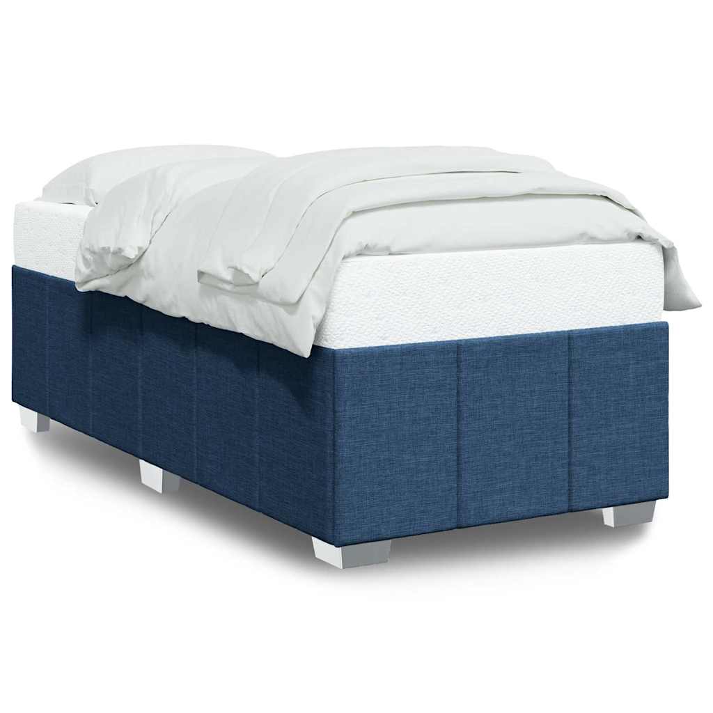 Bedframe zonder matras 100x200 cm stof blauw is nu te koop bij PeponiXL, paradijselijk wonen!