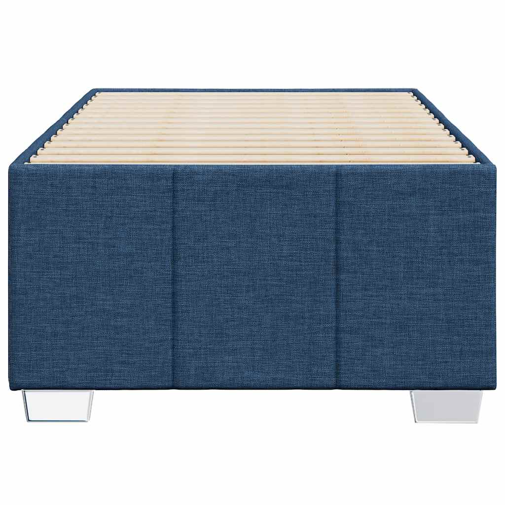 Bedframe zonder matras 100x200 cm stof blauw is nu te koop bij PeponiXL, paradijselijk wonen!
