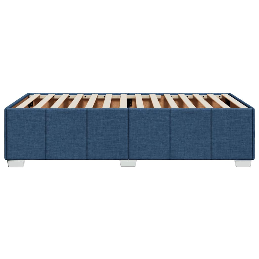 Bedframe zonder matras 100x200 cm stof blauw is nu te koop bij PeponiXL, paradijselijk wonen!