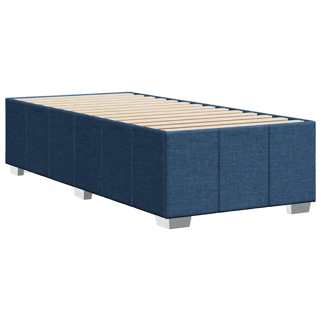 Bedframe zonder matras 100x200 cm stof blauw is nu te koop bij PeponiXL, paradijselijk wonen!