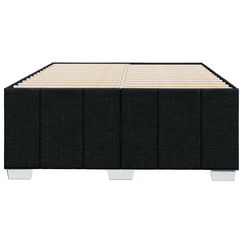 Bedframe zonder matras 120x190 cm stof zwart is nu te koop bij PeponiXL, paradijselijk wonen!