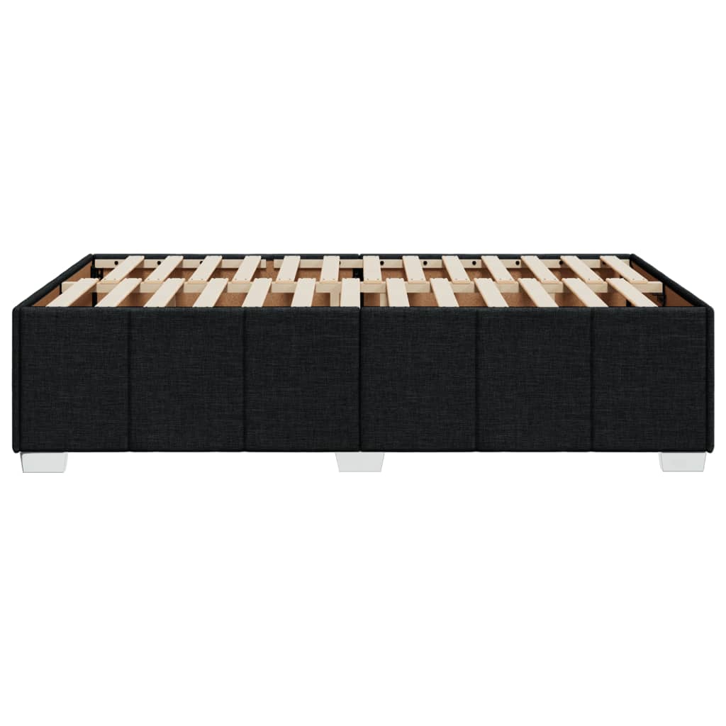 Bedframe zonder matras 120x190 cm stof zwart is nu te koop bij PeponiXL, paradijselijk wonen!