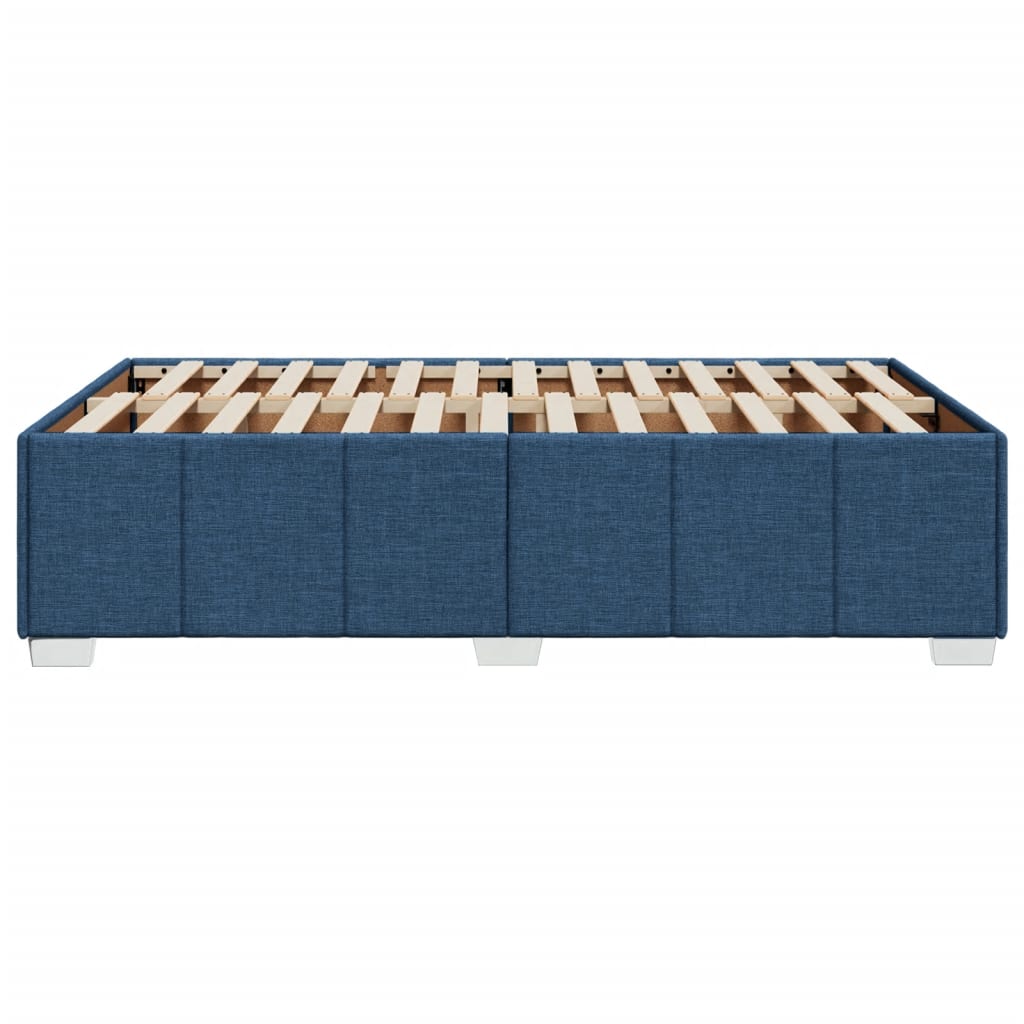 Bedframe zonder matras 120x190 cm stof blauw is nu te koop bij PeponiXL, paradijselijk wonen!