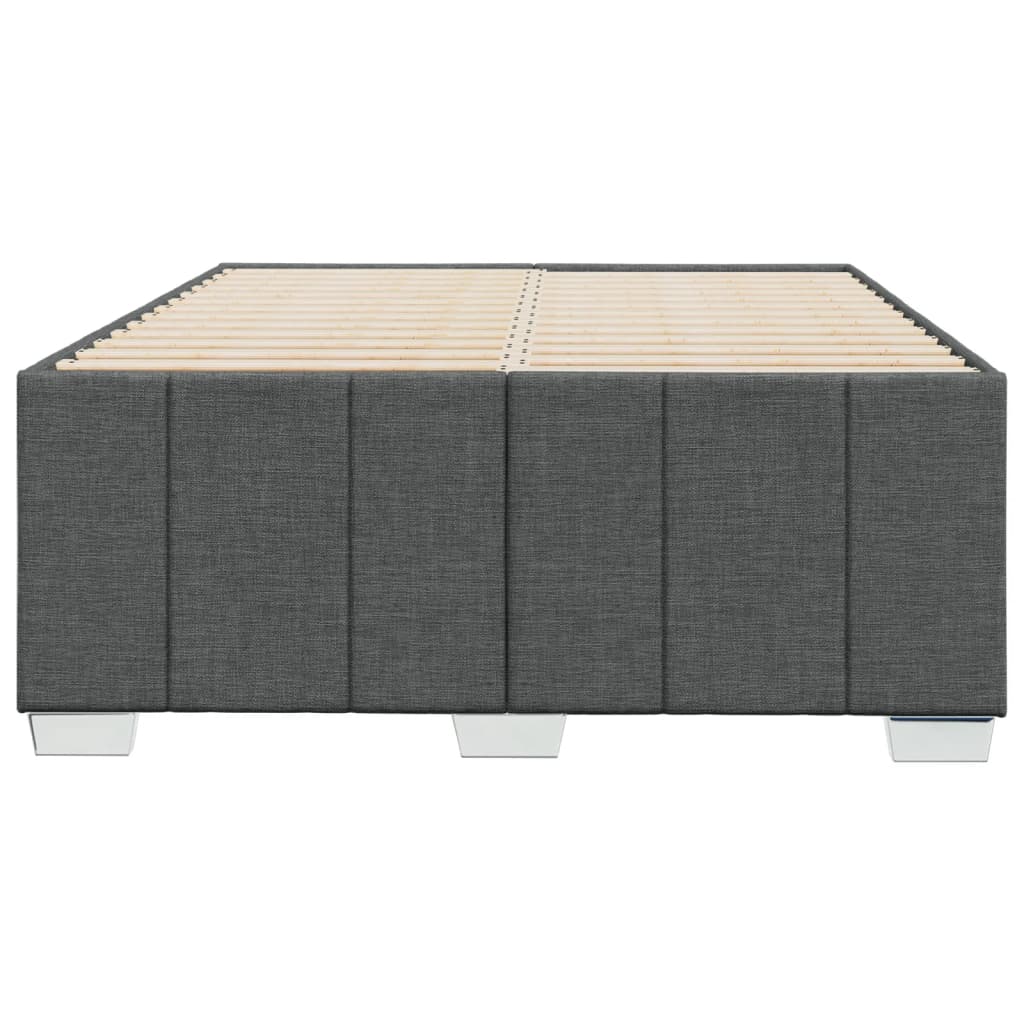 Bedframe zonder matras 120x200 cm stof donkergrijs is nu te koop bij PeponiXL, paradijselijk wonen!