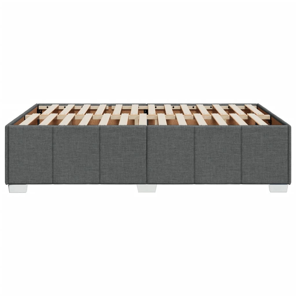 Bedframe zonder matras 120x200 cm stof donkergrijs is nu te koop bij PeponiXL, paradijselijk wonen!