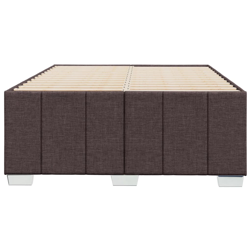 Bedframe zonder matras 120x200 cm stof donkerbruin is nu te koop bij PeponiXL, paradijselijk wonen!