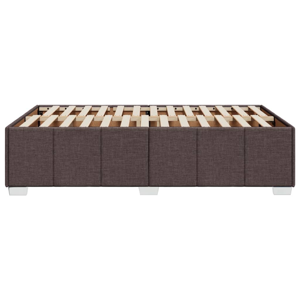 Bedframe zonder matras 120x200 cm stof donkerbruin is nu te koop bij PeponiXL, paradijselijk wonen!