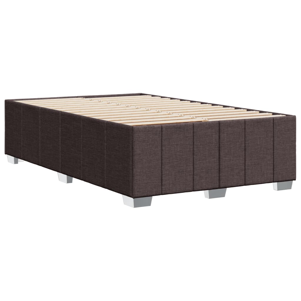 Bedframe zonder matras 120x200 cm stof donkerbruin is nu te koop bij PeponiXL, paradijselijk wonen!