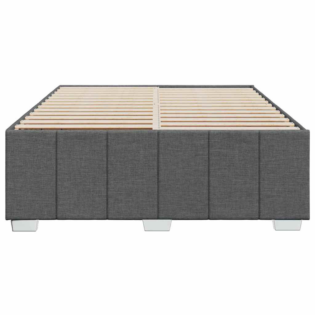Bedframe zonder matras stof donkergrijs 140x190 cm is nu te koop bij PeponiXL, paradijselijk wonen!