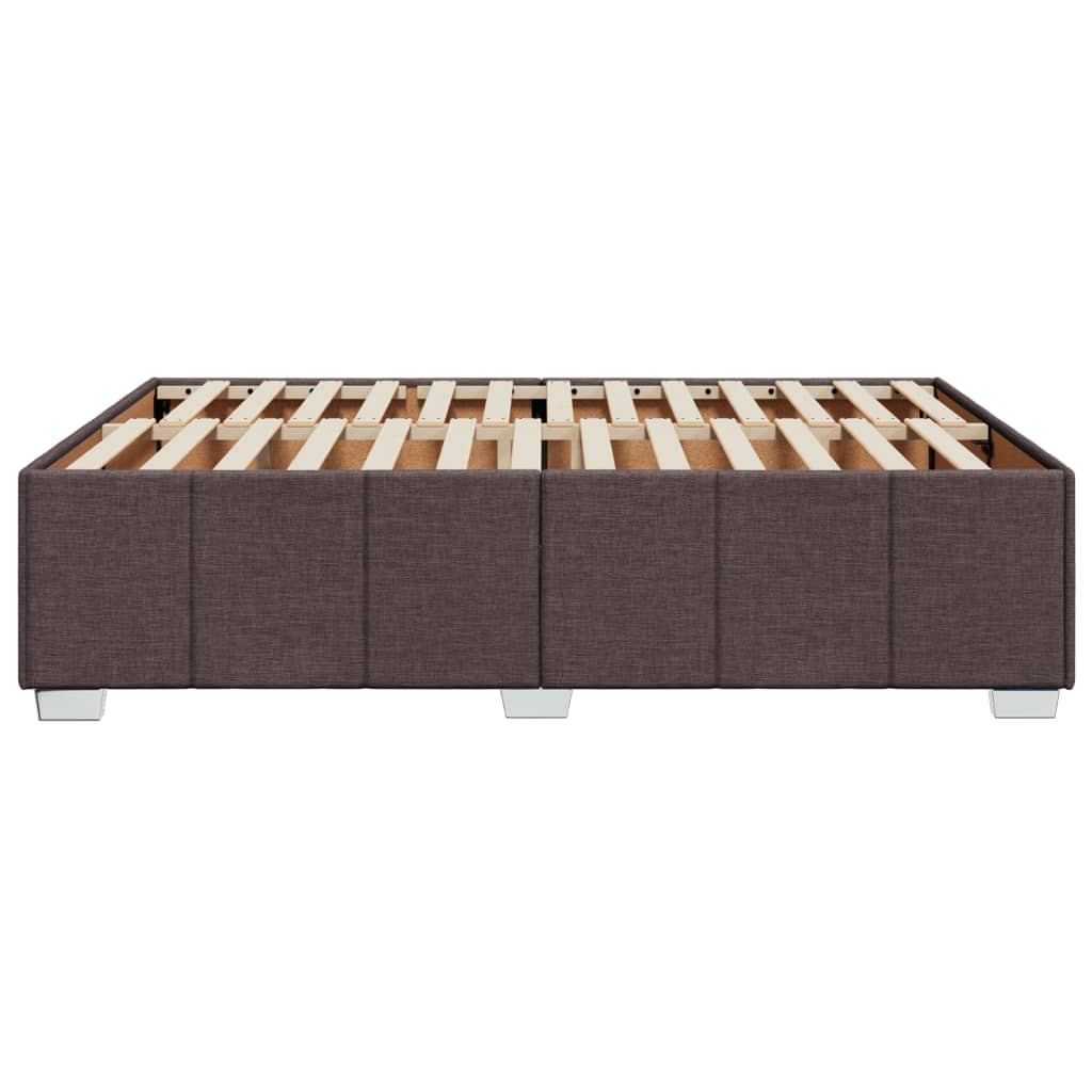 Bedframe zonder matras stof donkerbruin 140x190 cm is nu te koop bij PeponiXL, paradijselijk wonen!
