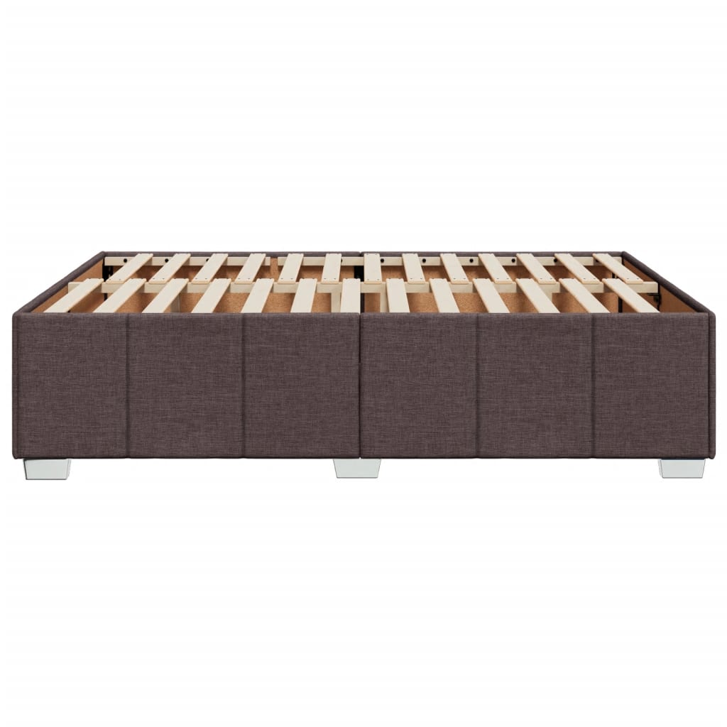 Bedframe zonder matras stof donkerbruin 140x200 cm is nu te koop bij PeponiXL, paradijselijk wonen!